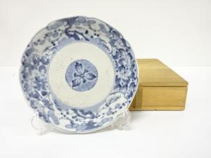 古伊万里　染付　六寸皿